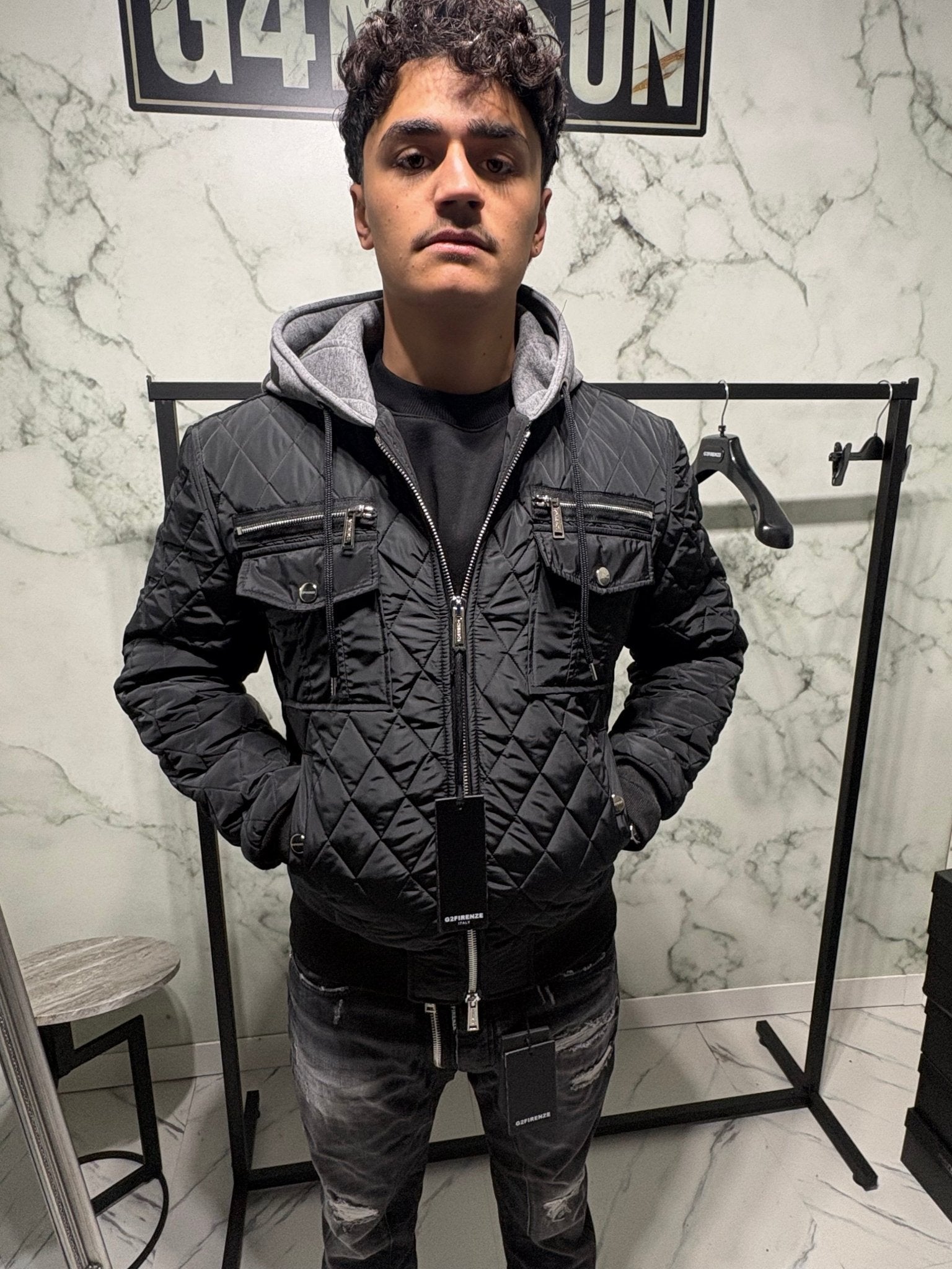 Bomber G2 Firenze Diamond Hood - G4 Maison