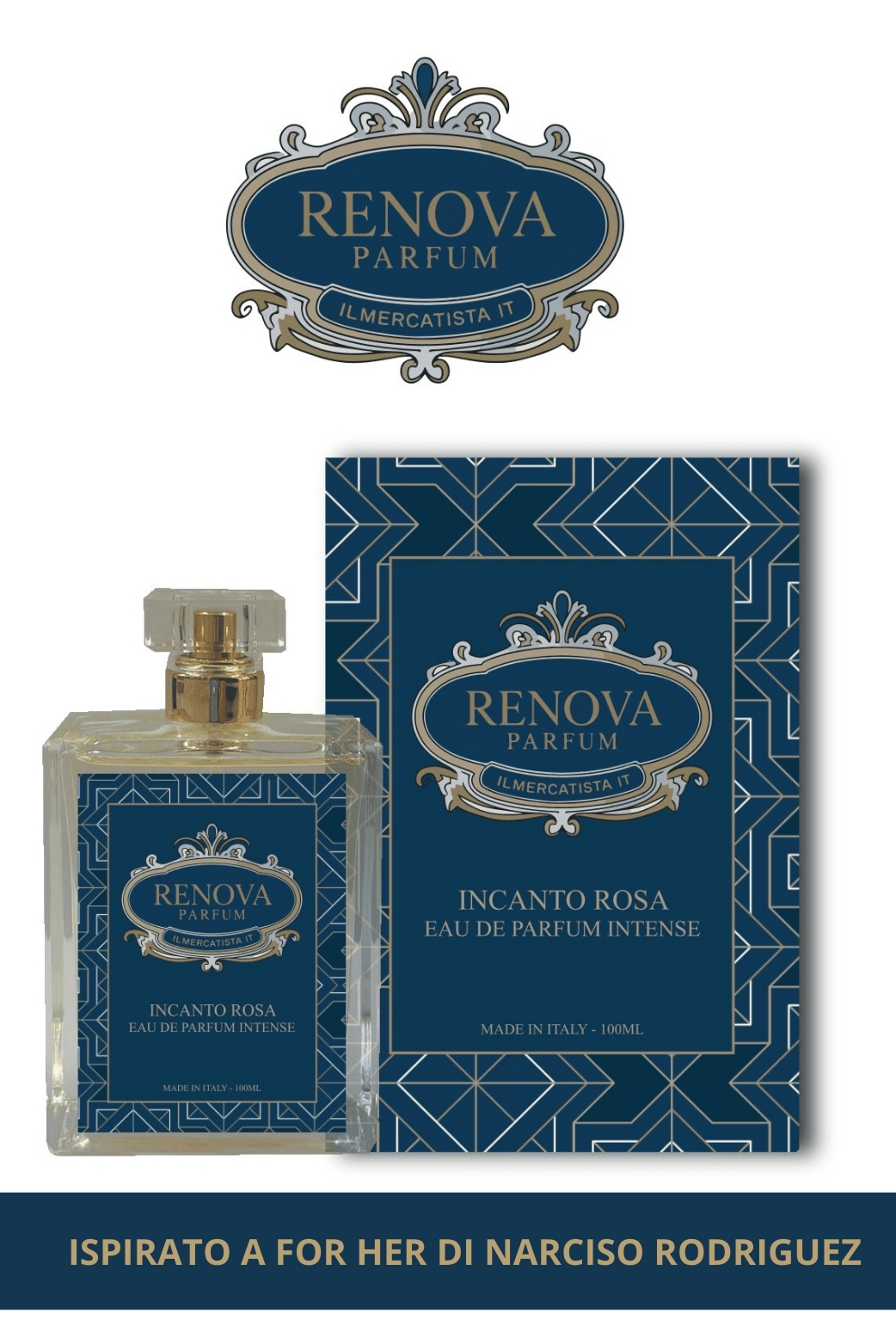Incanto Rosa 100ml Parfum Intense Unisex - G4 Maison