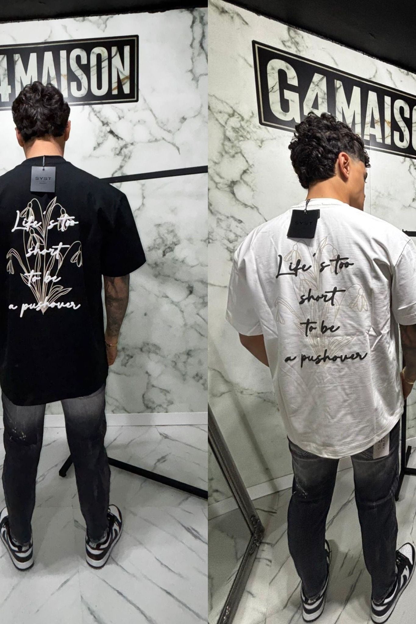 T-Shirt SYST “Pushover” Statement - G4 Maison