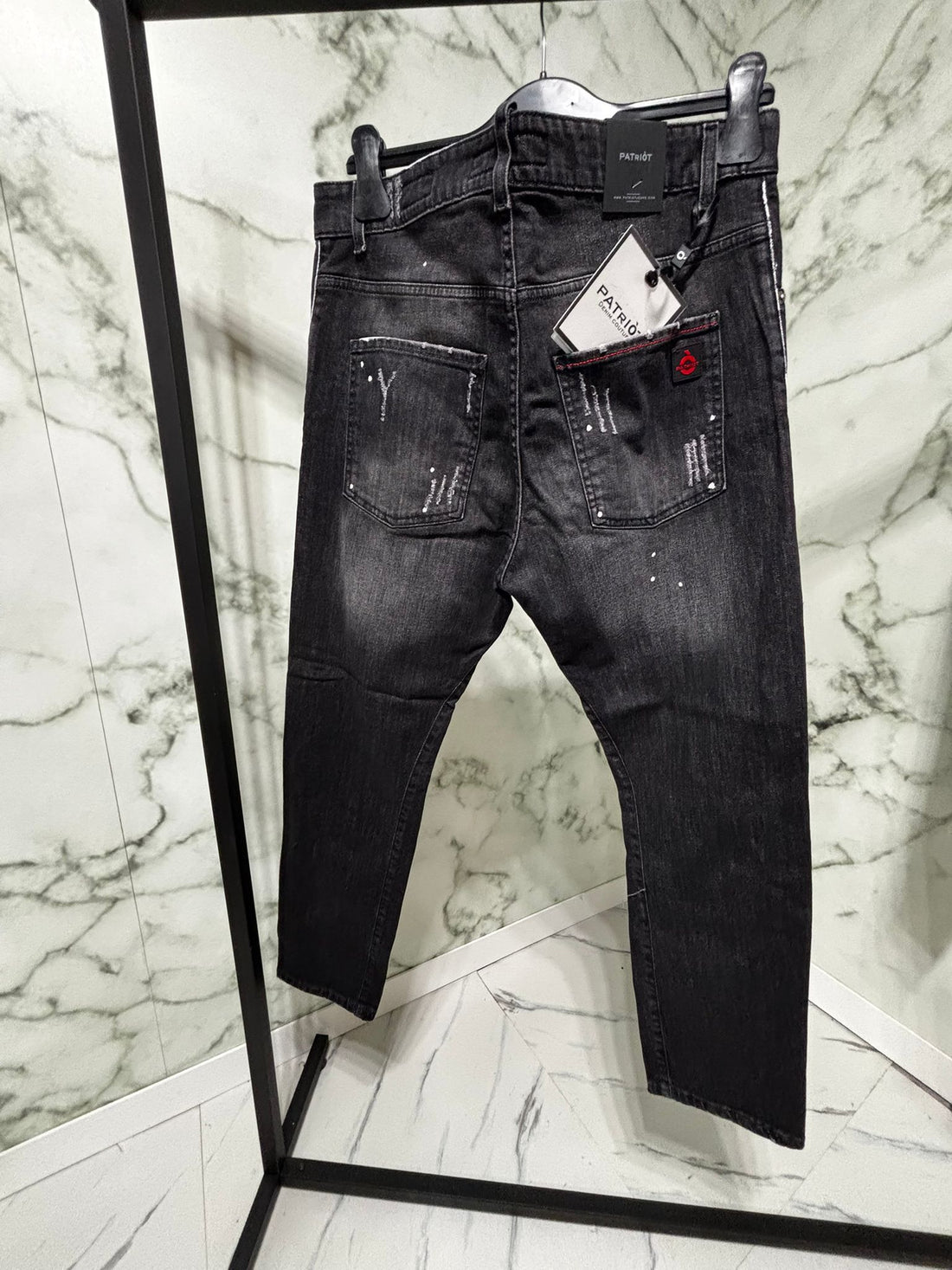 Jeans Patriot Black Splash– Carrot Fit