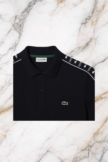 LACOSTE Polo Shirt Pique Polo Black