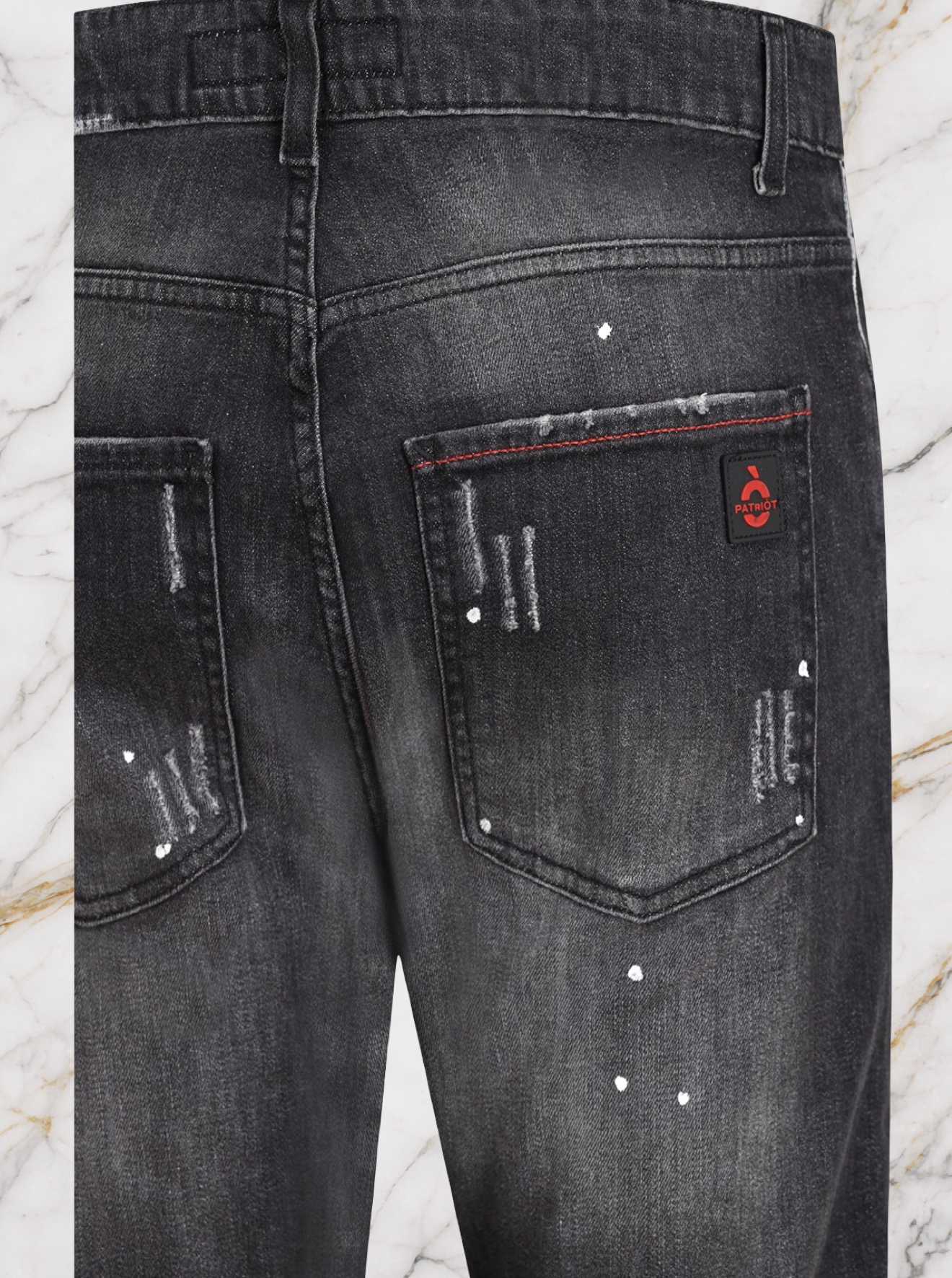 Jeans Patriot Black Splash PKY609 – Carrot Fit
