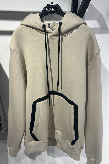Felpa SYST “Outline Beige”
