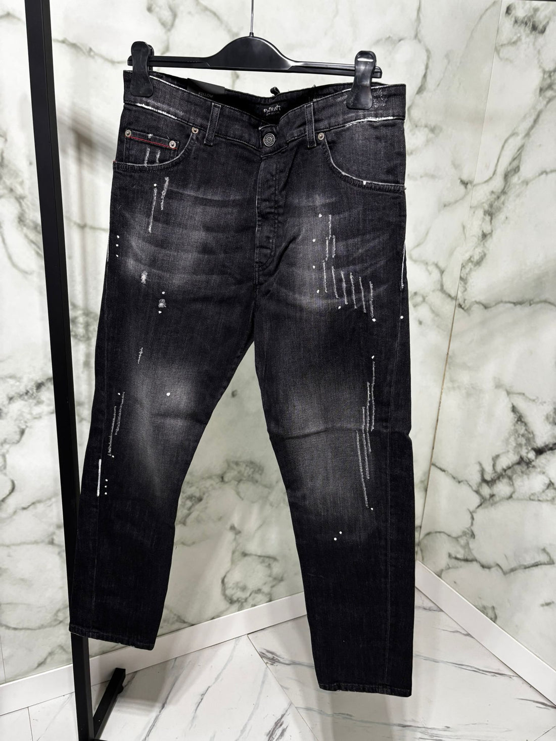 Jeans Patriot Black Splash– Carrot Fit