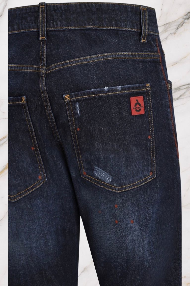 Jeans Patriot Paint Effect PKYP107 - Carrot Fit