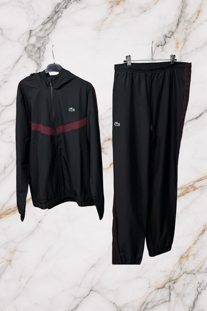 LACOSTE Tuta Monogram Black Burgundy  Luxury Edition