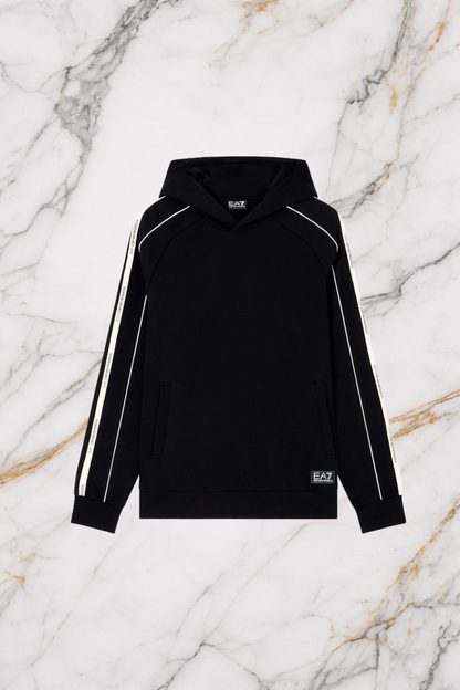 Tuta EA7 Emporio Armani con cappuccio – Nera