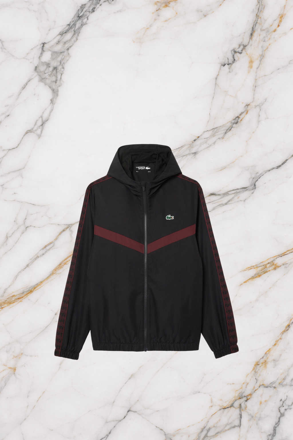 LACOSTE Tuta Monogram Black Burgundy  Luxury Edition
