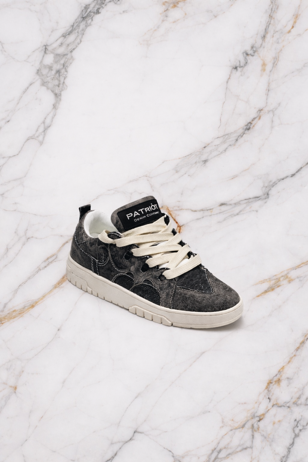 Sneaker Patriot Denim  - White Crest