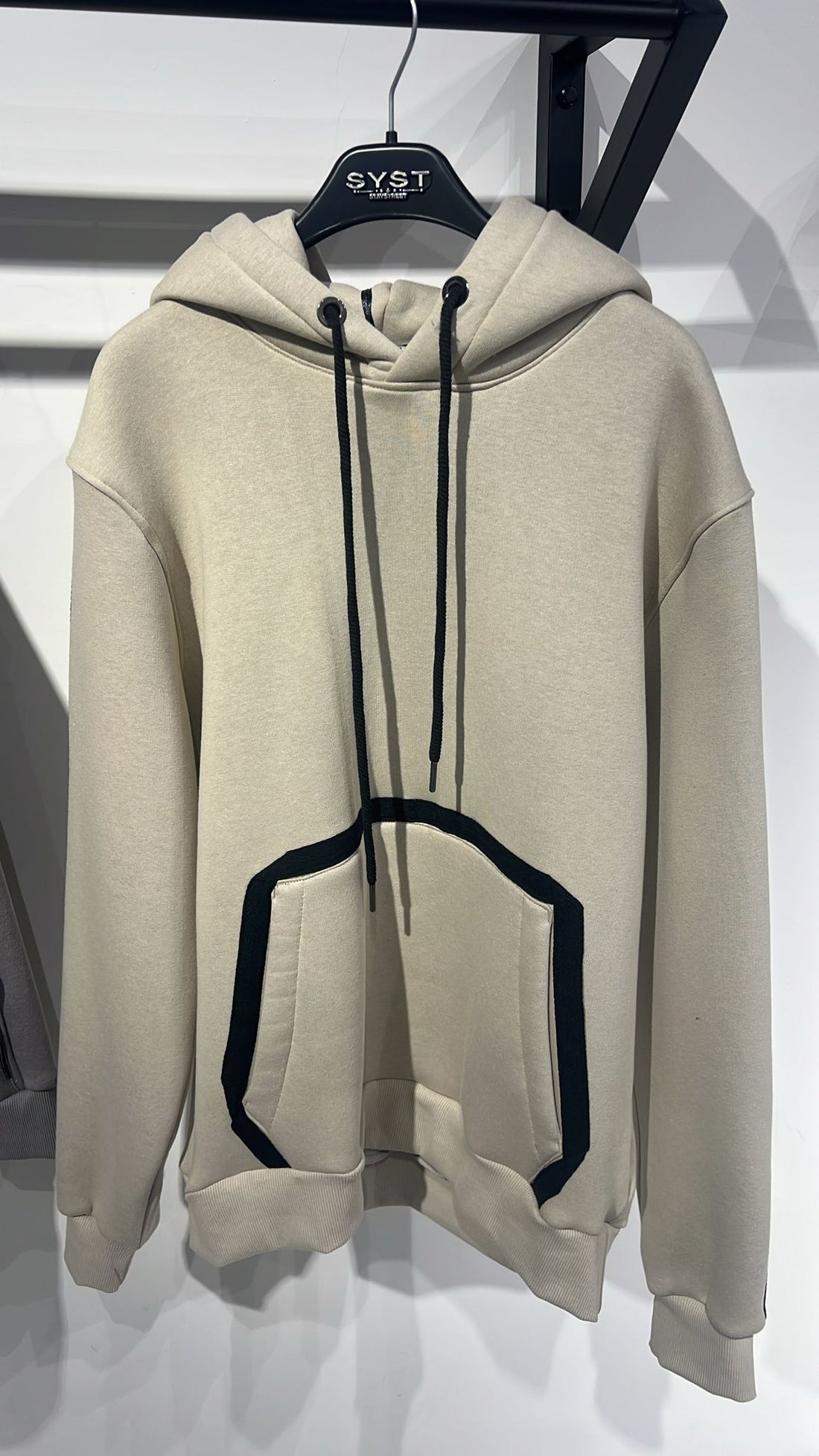 Felpa Hoodie Tasca Contrasto SYST
