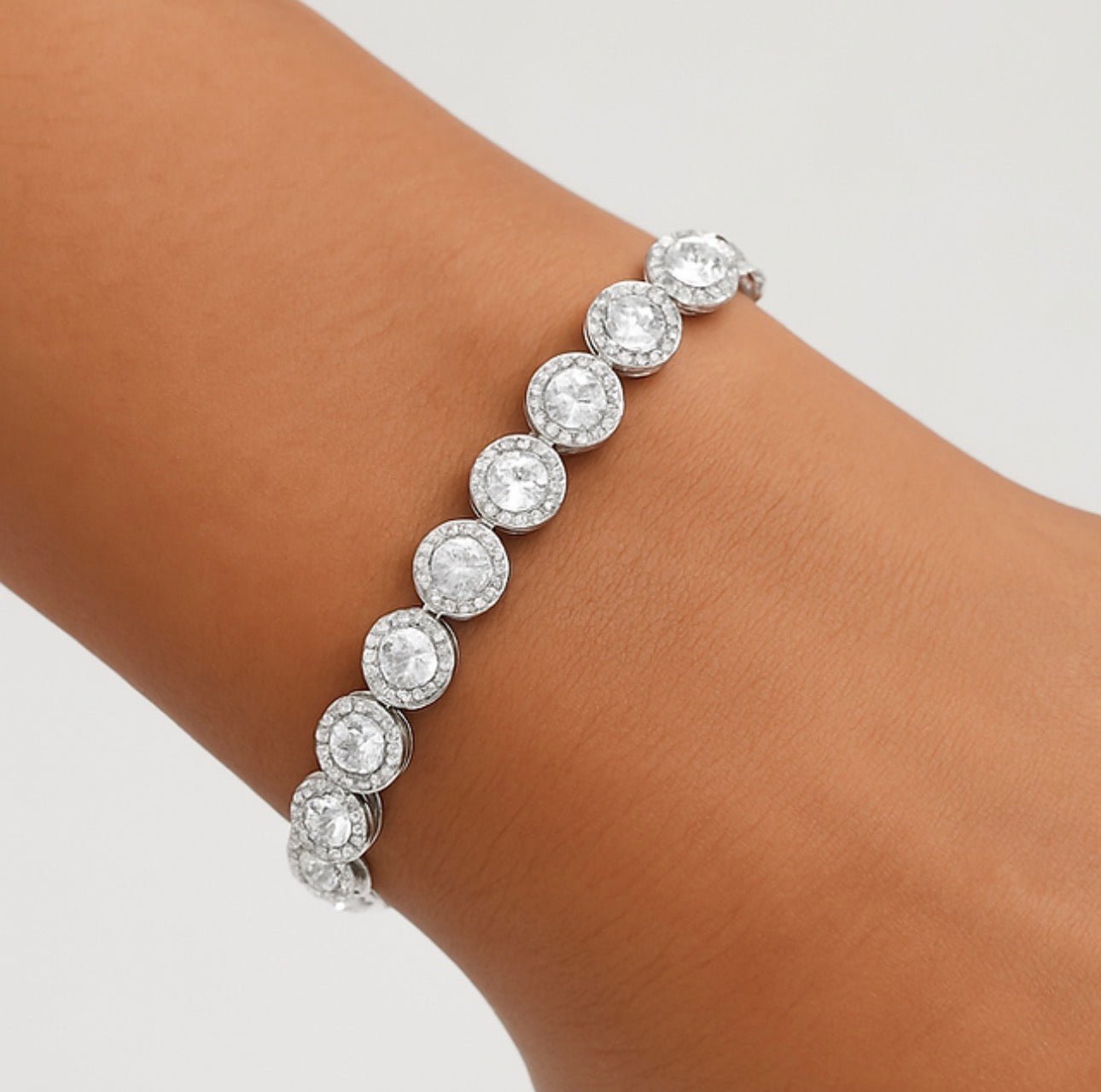 Bracciale Tennis Elegance – Argento &amp; Zirconi - G4 Maison