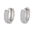 Orecchini Cerchio Pavé Argento & Zirconi - G4 Maison