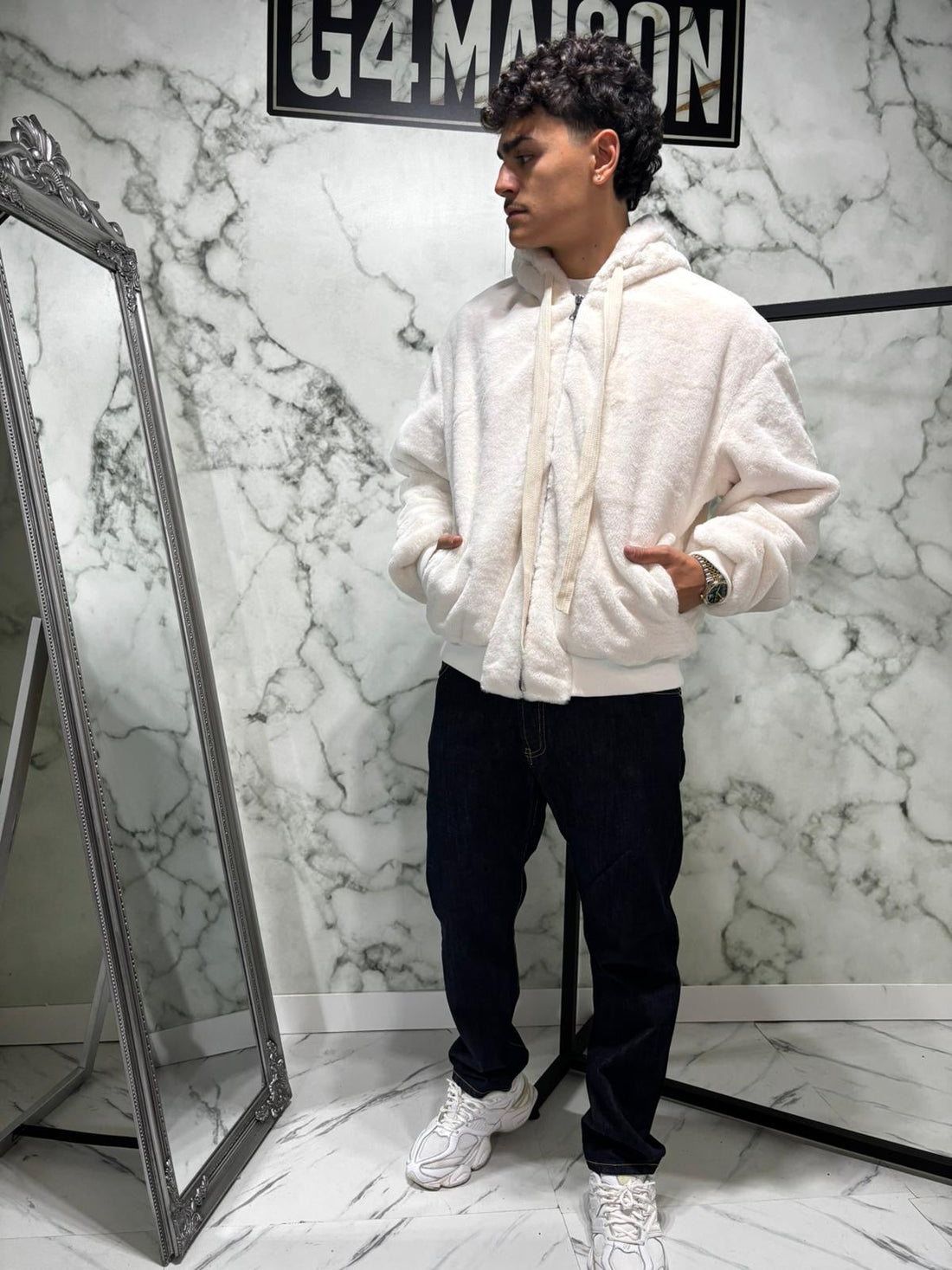 Pelliccia Crema Peluche - G4 Maison