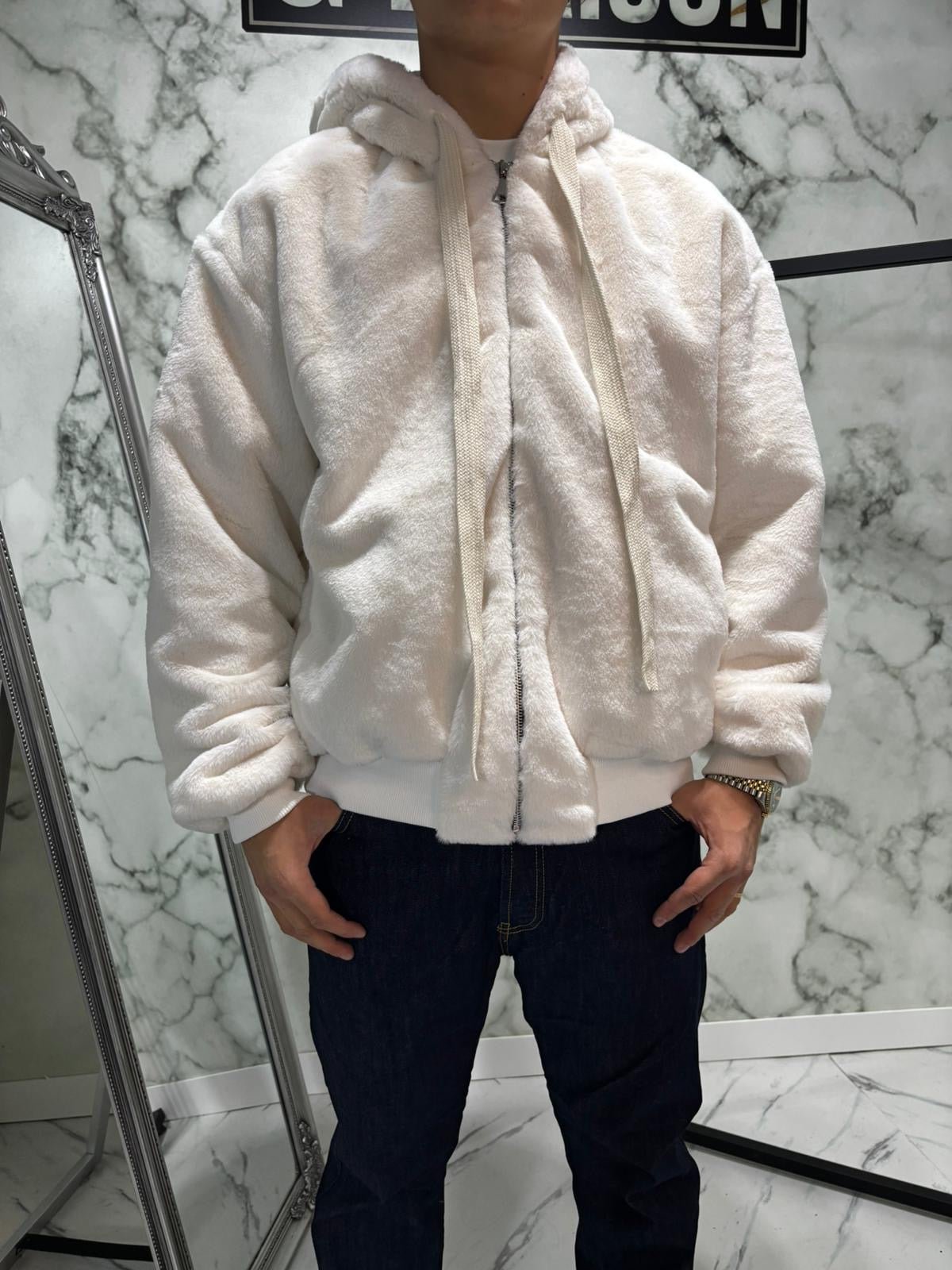 Pelliccia Crema Peluche - G4 Maison