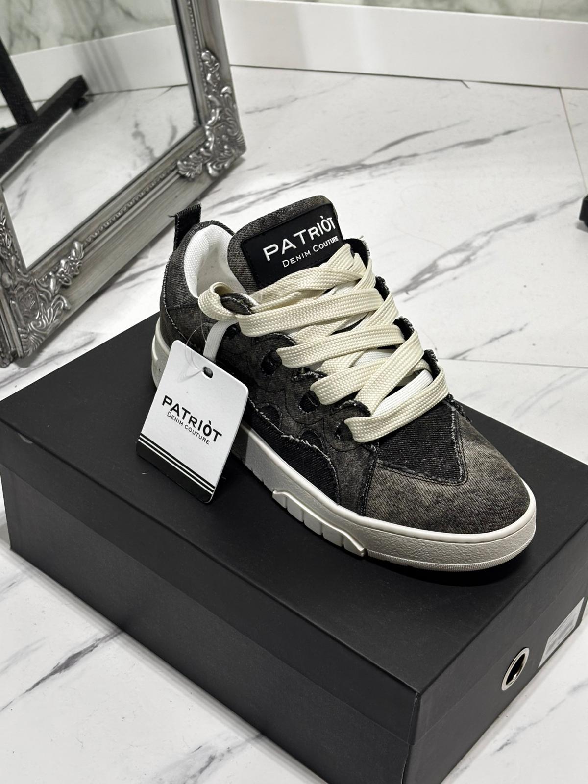 Sneaker Patriot Denim - White Crest - G4 Maison